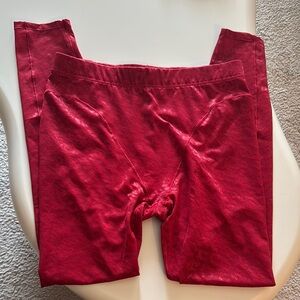 Fabletics red sheer leggings - Leopard print